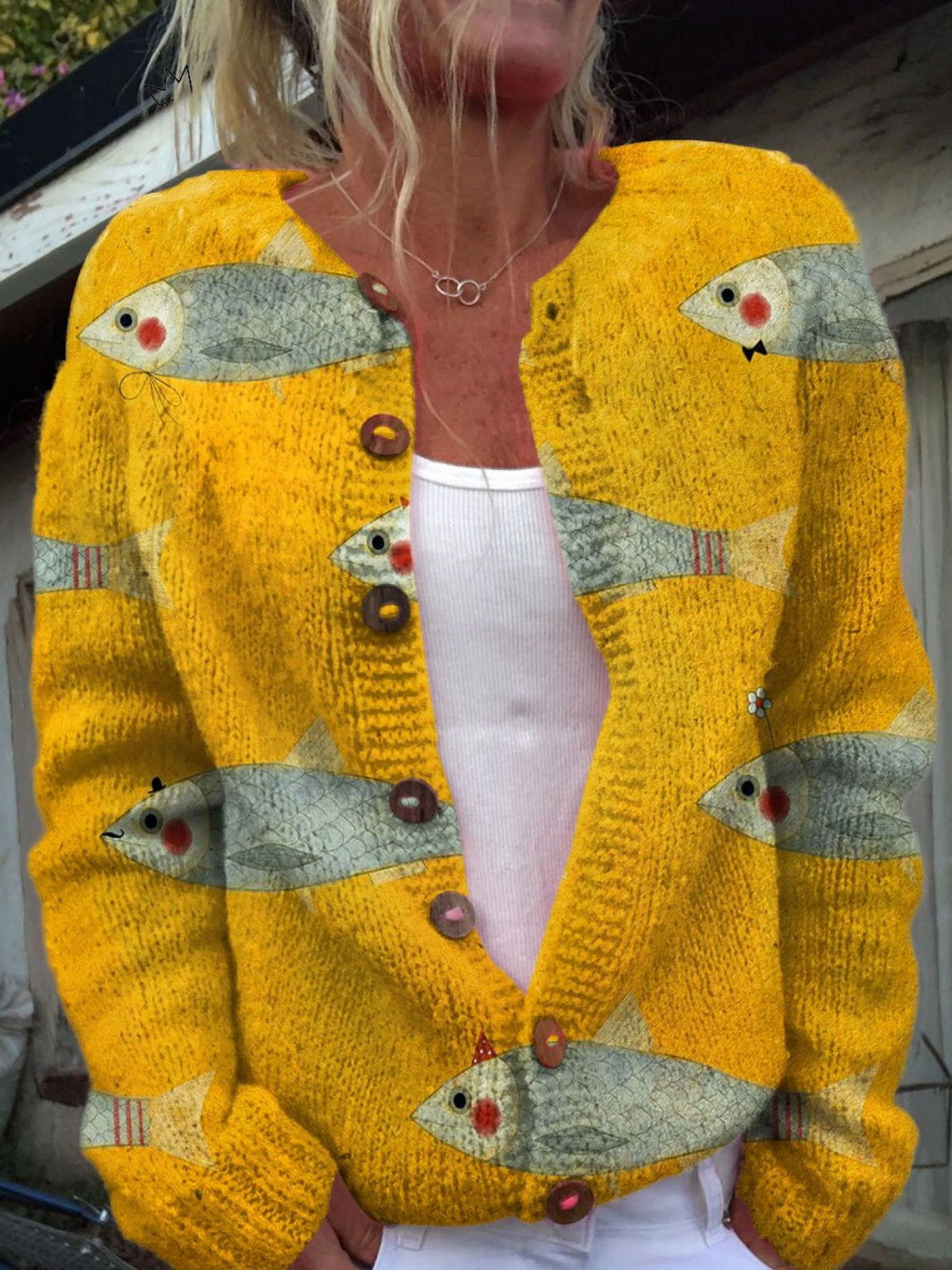 Maddalena | Cardigan de Punto Vintage