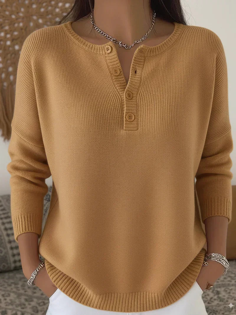 Amparo | Jersey de Punto con Botones Henley