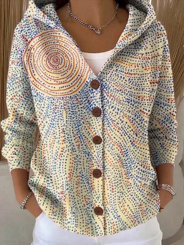 Leonor | Cardigan Estampado con Capucha