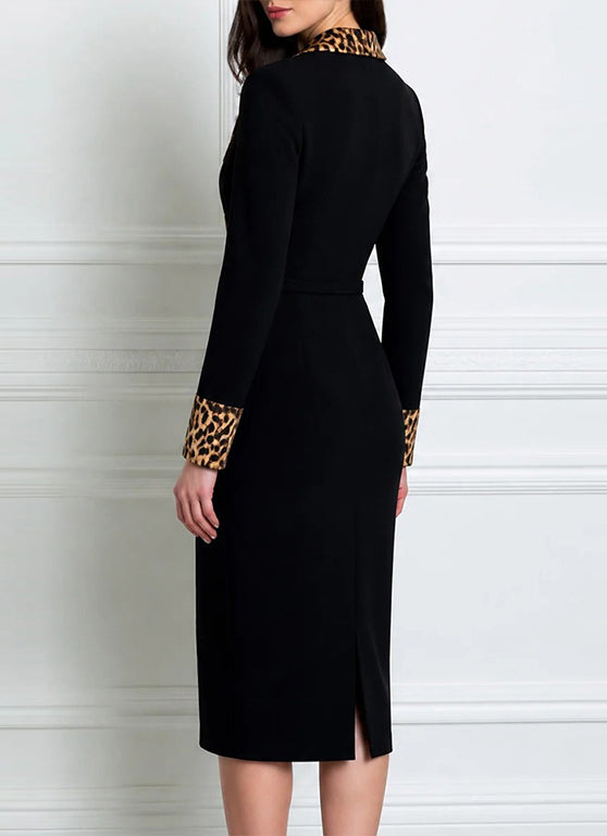 Susana - Abito midi con stampa leopardata