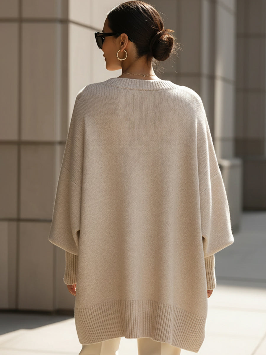 Dolores | Jersey Oversize con Cuello Amplio
