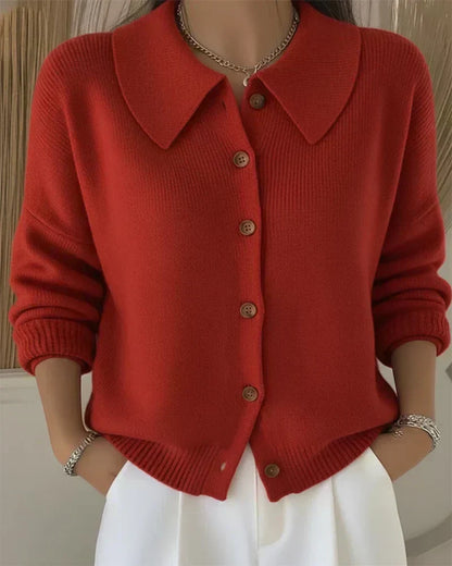 Nieves | Cardigan con Cuello Camisero
