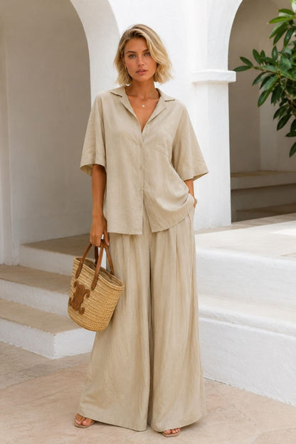 Mila - Conjunto con pantalón palazzo