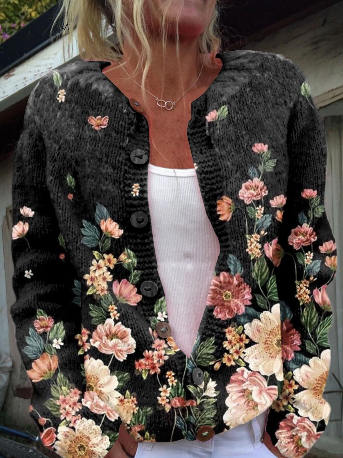 Tosca | Cardigan Floral Vintage