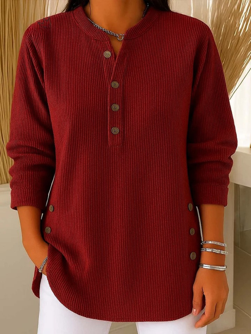 Eva | Túnica Henley con Botones