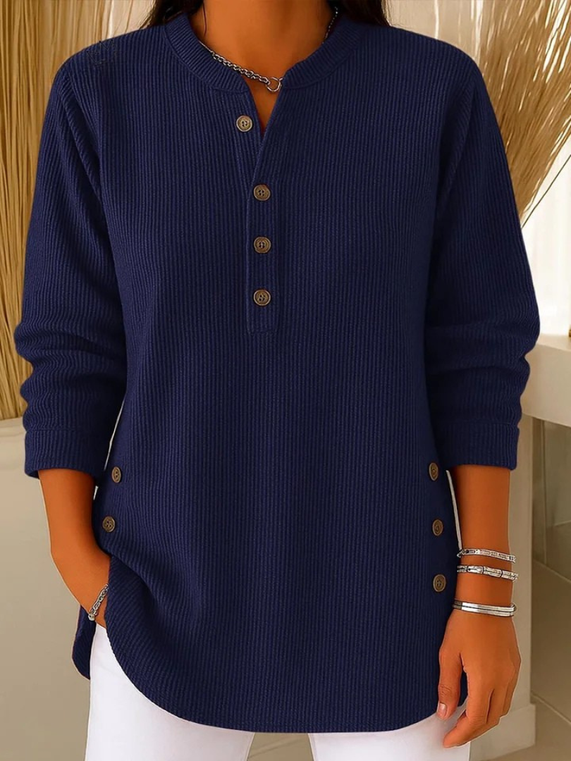 Eva | Túnica Henley con Botones