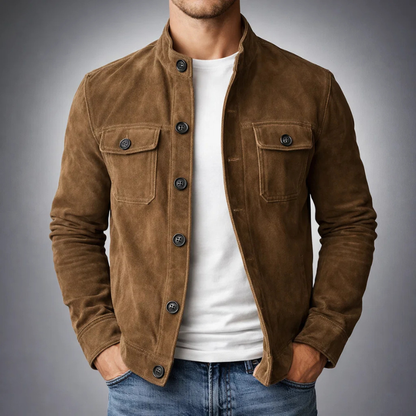 Tommaso | Bomber Scamosciato Premium