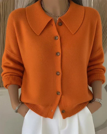 Nieves | Cardigan con Cuello Camisero
