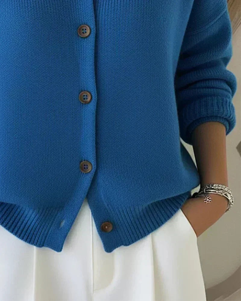 Nieves | Cardigan con Cuello Camisero