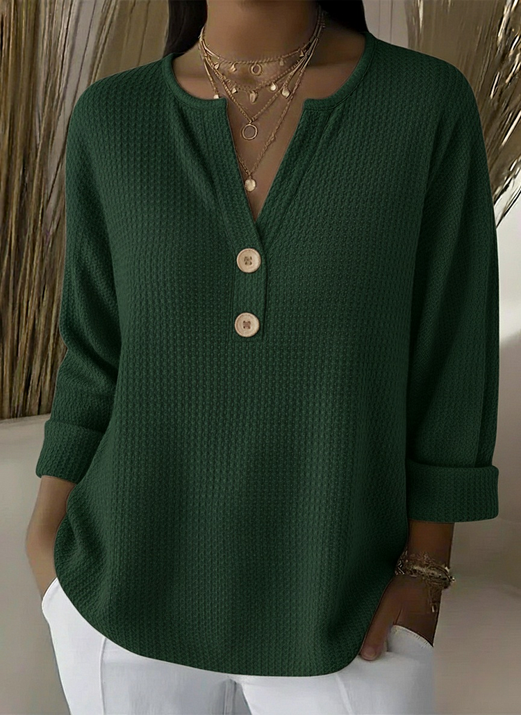 Vega | Camiseta Henley Texturizada con Botones