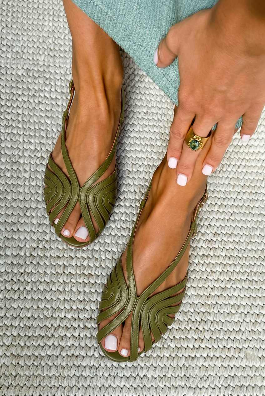Sandalias planas de verano negras, piel, tiras tipo jaula, punta abierta