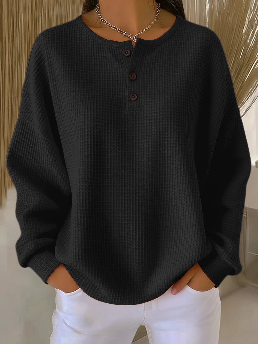 Montserrat | Sudadera Henley Texturizada