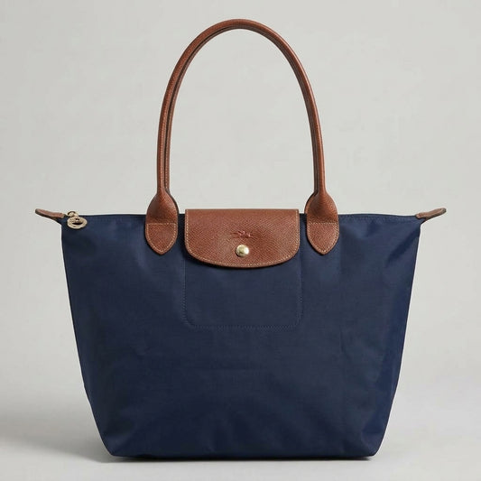 Alba | Borsa Pieghevole Media Blu Navy