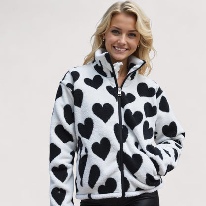 Valeria | Chaqueta Reversible de Corazones