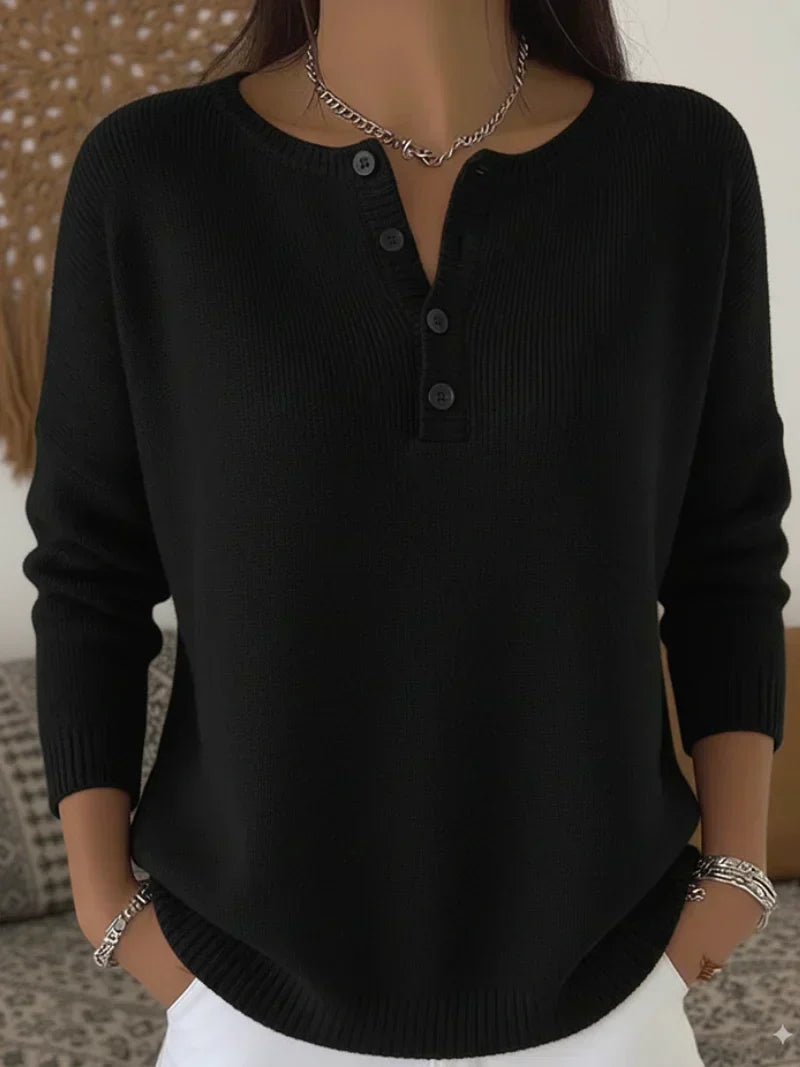Amparo | Jersey de Punto con Botones Henley