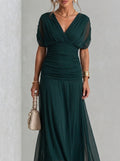 Corina - Vestido fluido con escote V