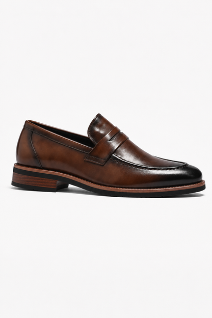 Bruno | Mocasín Penny Envejecido