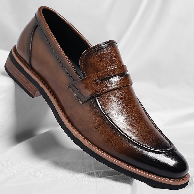 Bruno | Mocasín Penny Envejecido