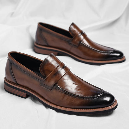 Bruno | Mocasín Penny Envejecido