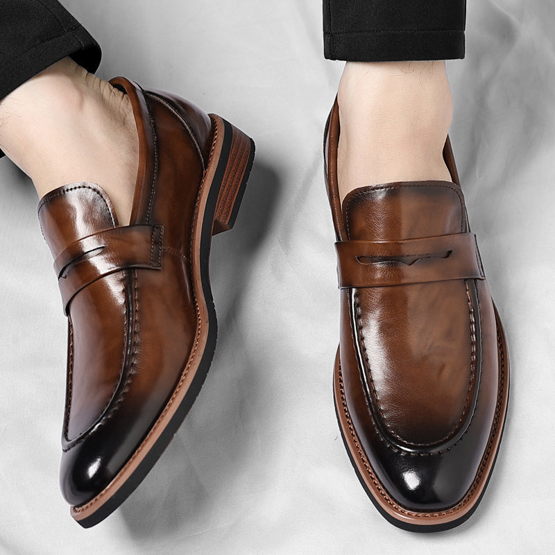 Bruno | Mocasín Penny Envejecido