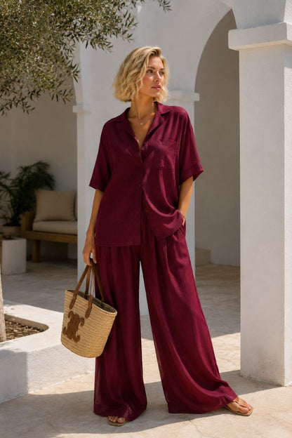 Mila - Conjunto con pantalón palazzo