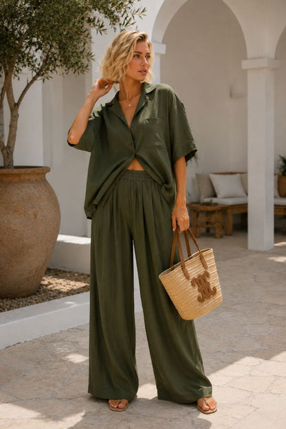 Mila - Conjunto con pantalón palazzo