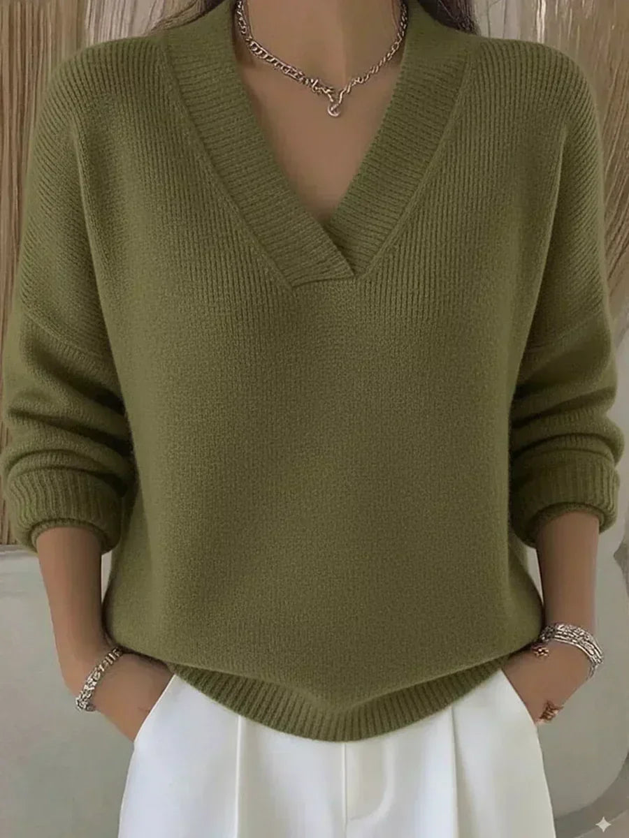 Raquel | Jersey Suave con Escote en V