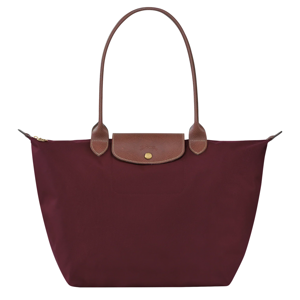 Lucía | Bolso Plegable Grande Burdeos