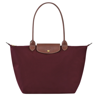 Lucía | Bolso Plegable Grande Burdeos