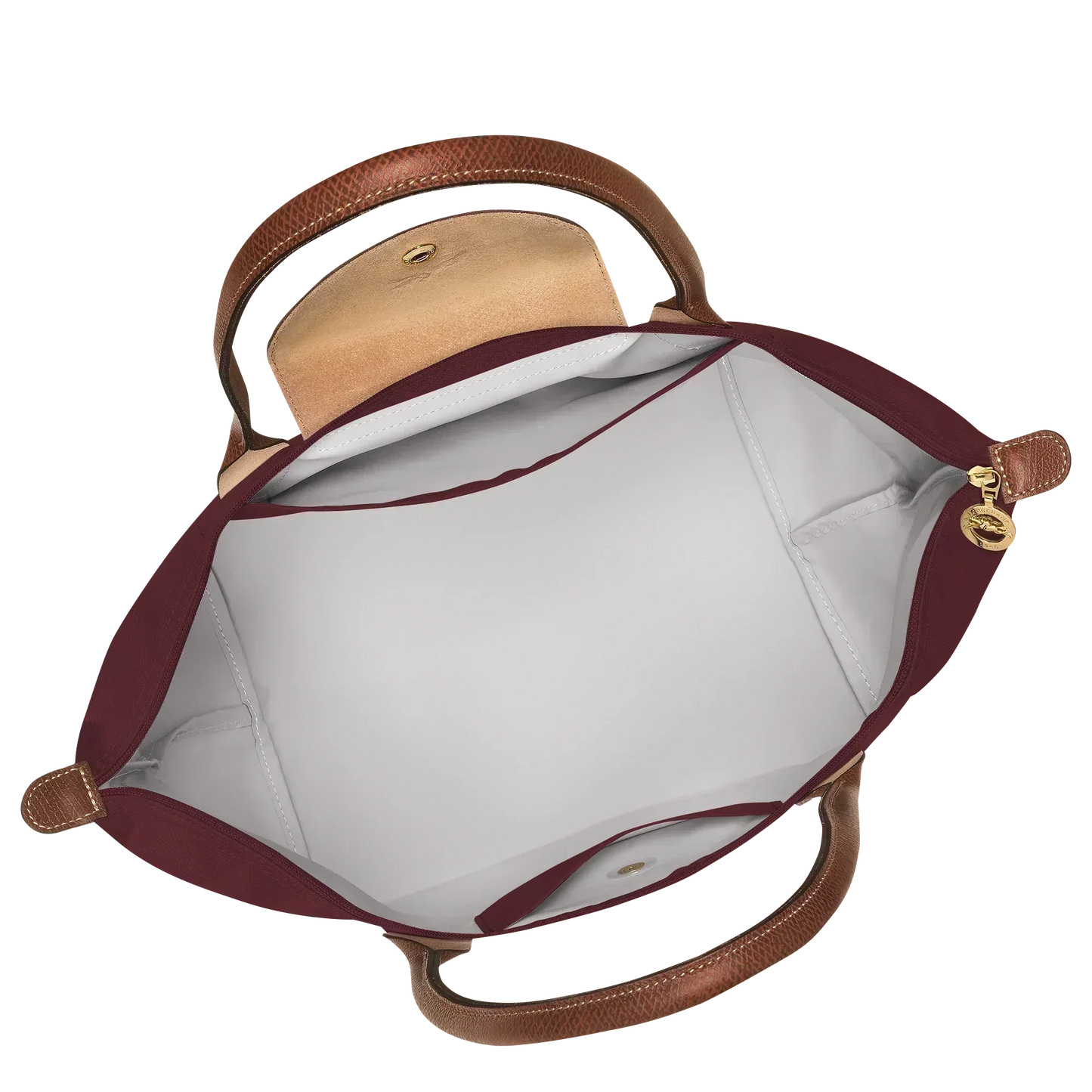 Lucía | Bolso Plegable Grande Burdeos