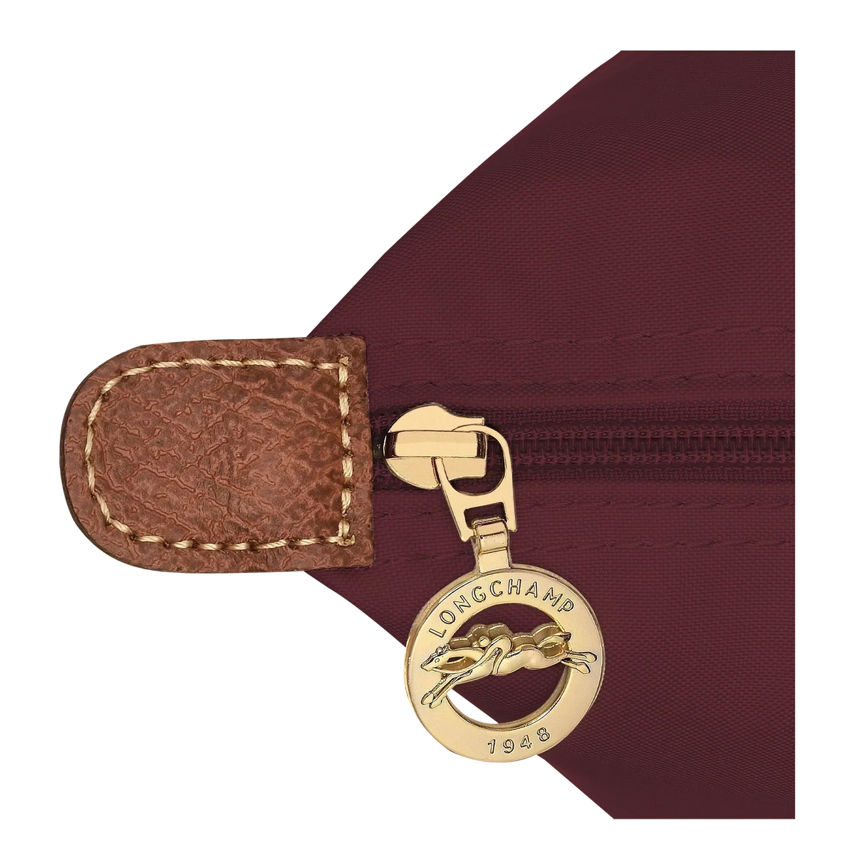Lucía | Bolso Plegable Grande Burdeos