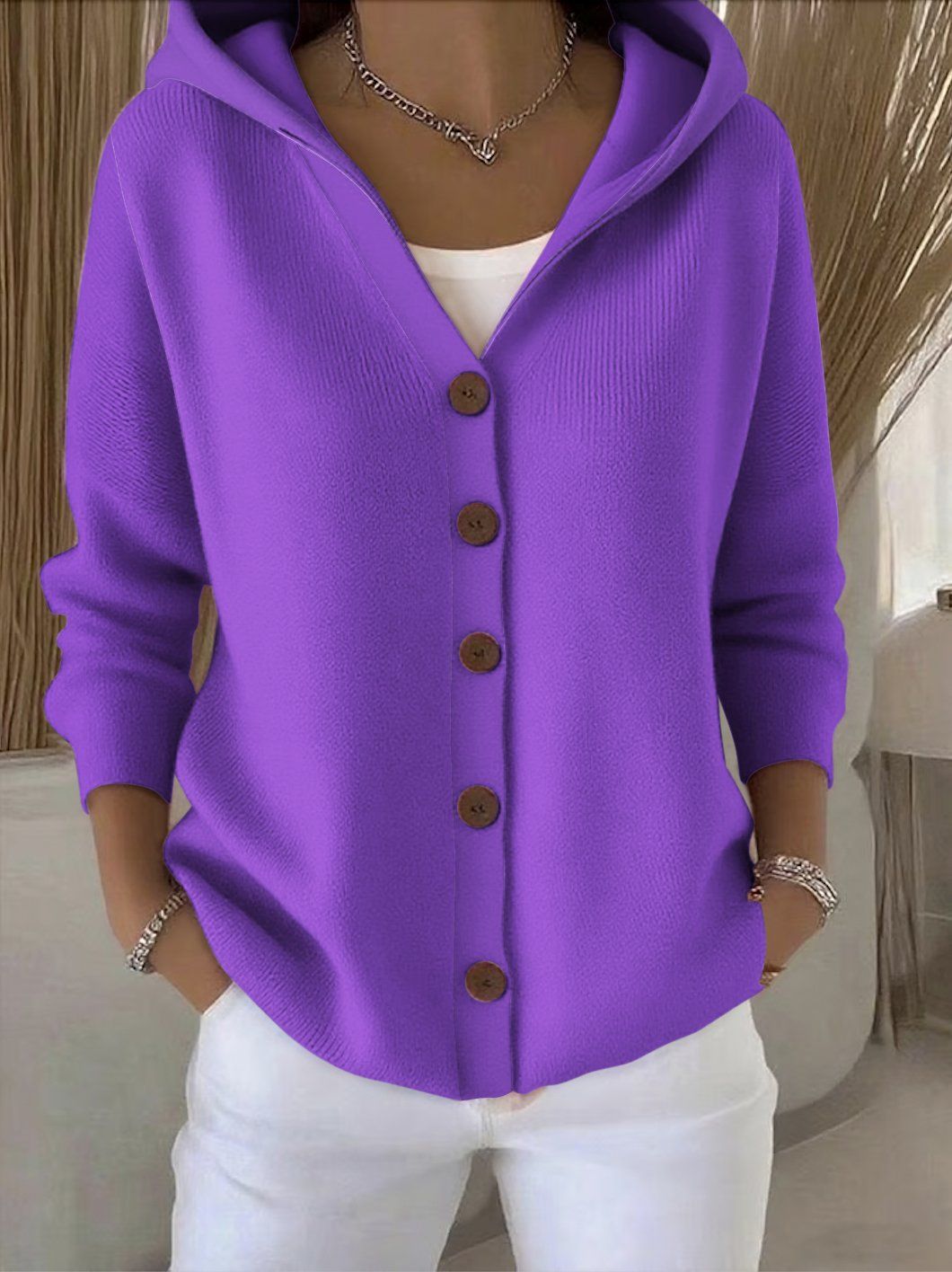 Berta | Cardigan con Capucha