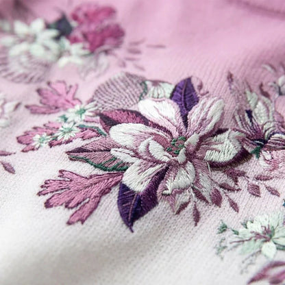Fátima | Jersey Floral con Cuello Alto