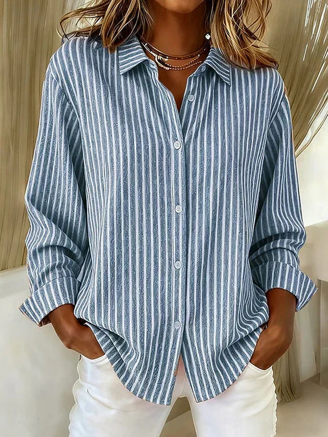 Alicia | Camisa de Rayas con Botones