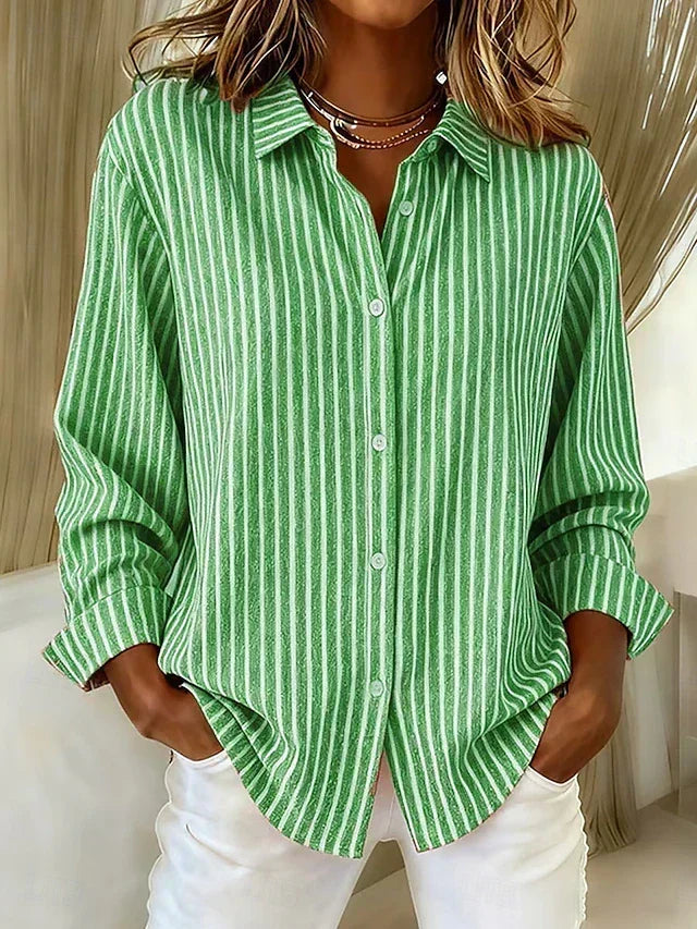 Alicia | Camisa de Rayas con Botones