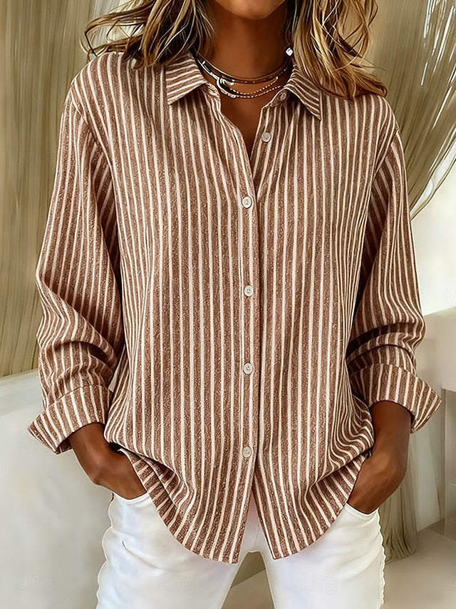 Alicia | Camisa de Rayas con Botones
