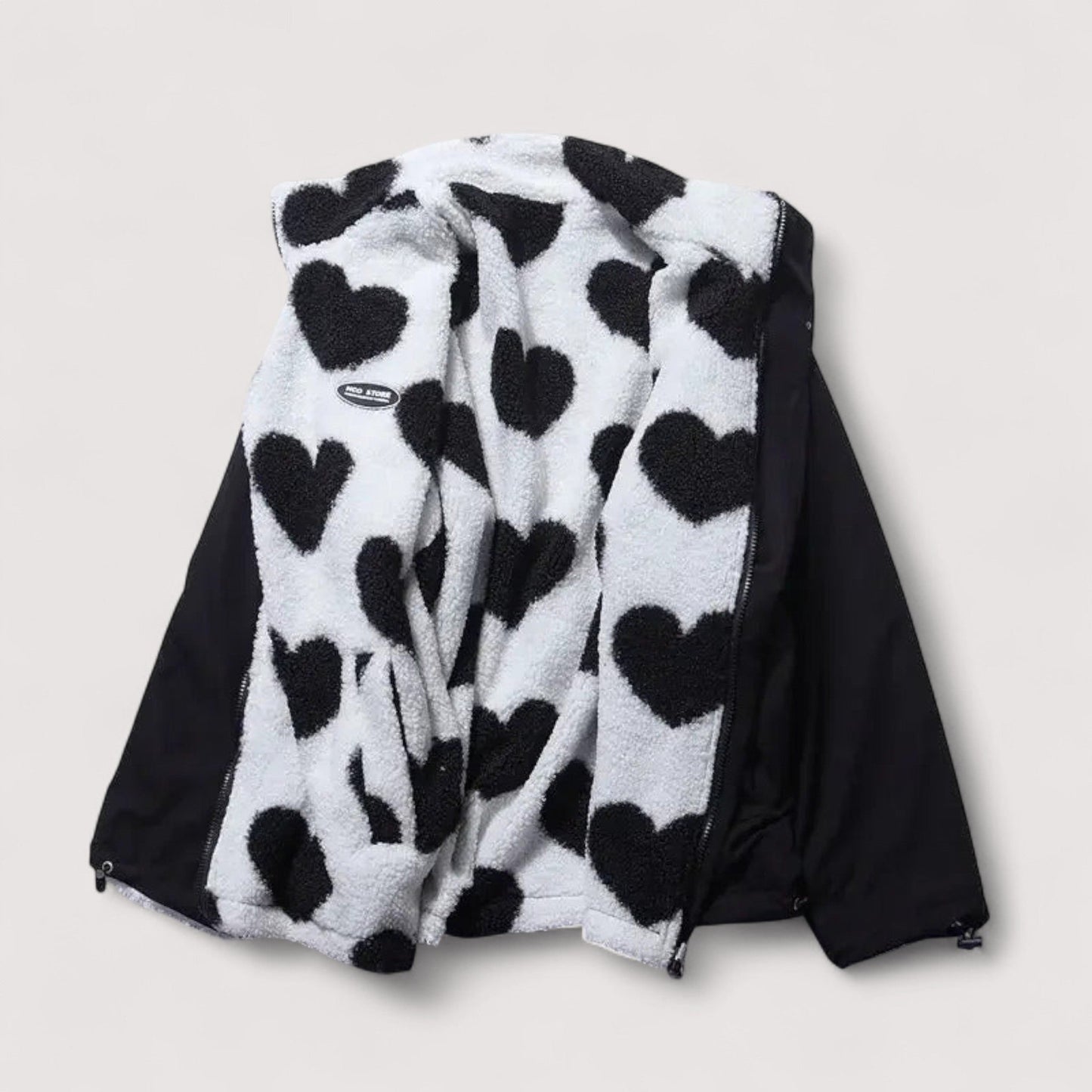 Valeria | Chaqueta Reversible de Corazones
