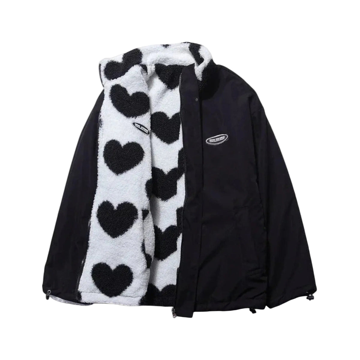 Valeria | Chaqueta Reversible de Corazones