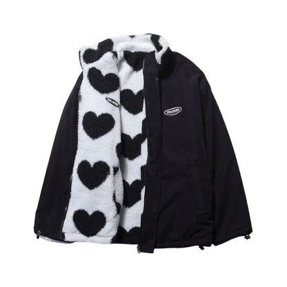Valeria | Chaqueta Reversible de Corazones