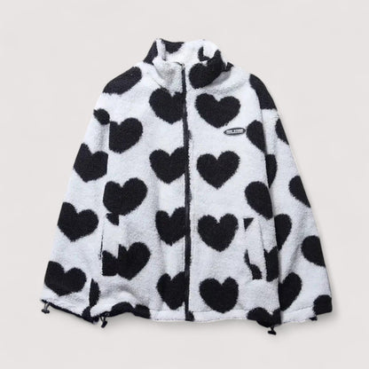 Valeria | Chaqueta Reversible de Corazones