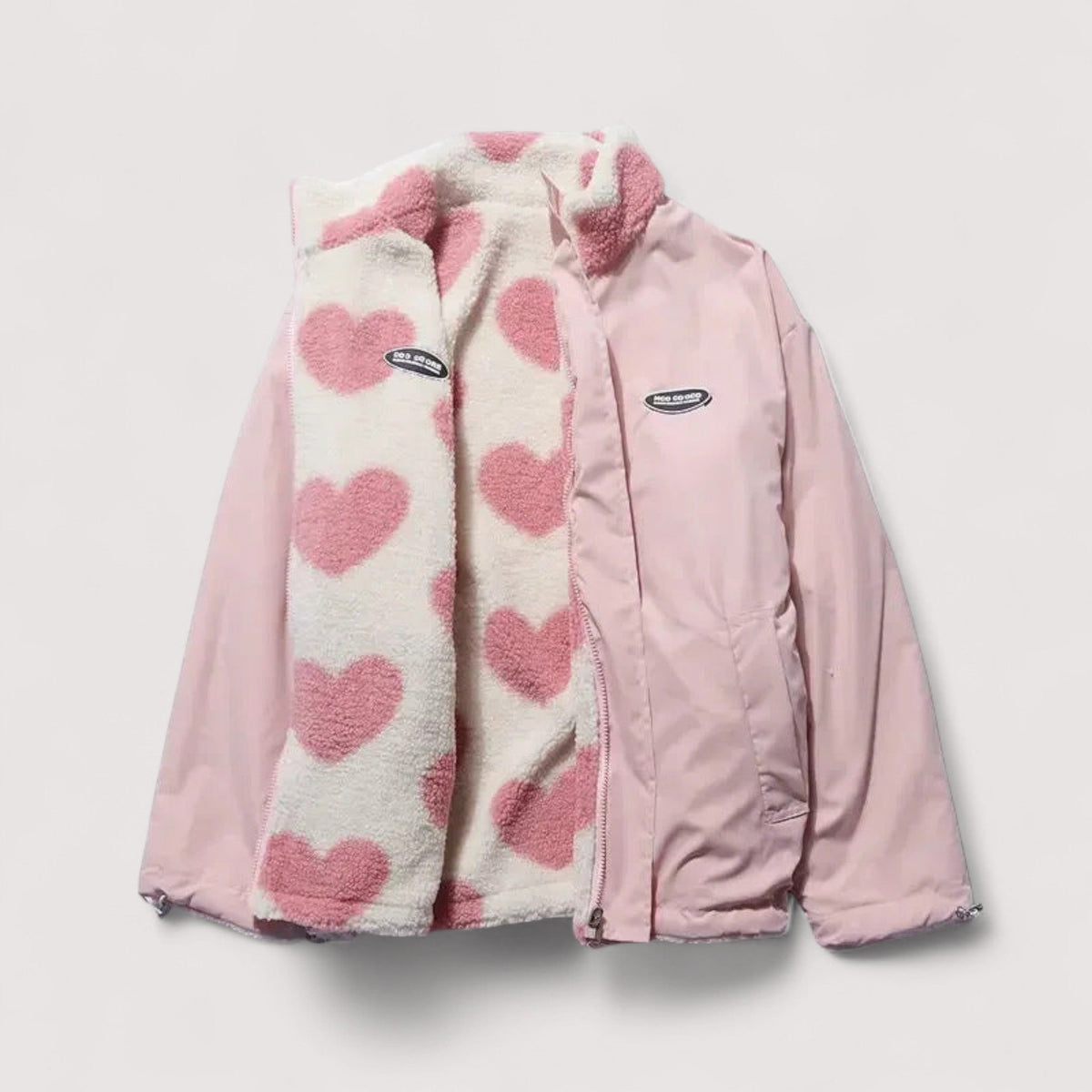 Valeria | Chaqueta Reversible de Corazones
