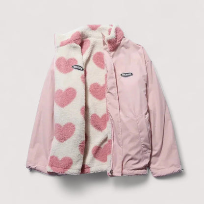 Valeria | Chaqueta Reversible de Corazones