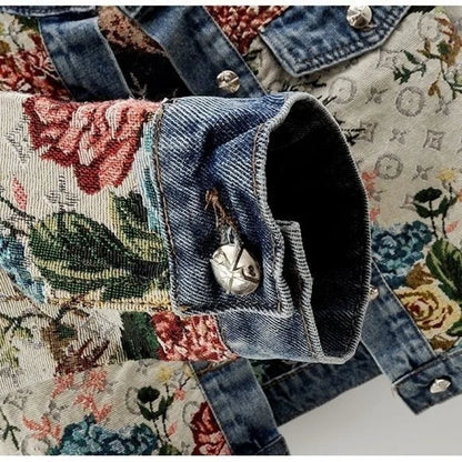Fleur Rose Denim Jacket