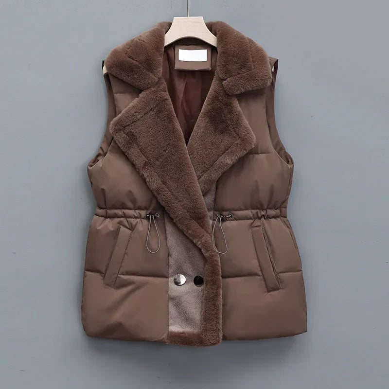 The Lapel Puffer Vest