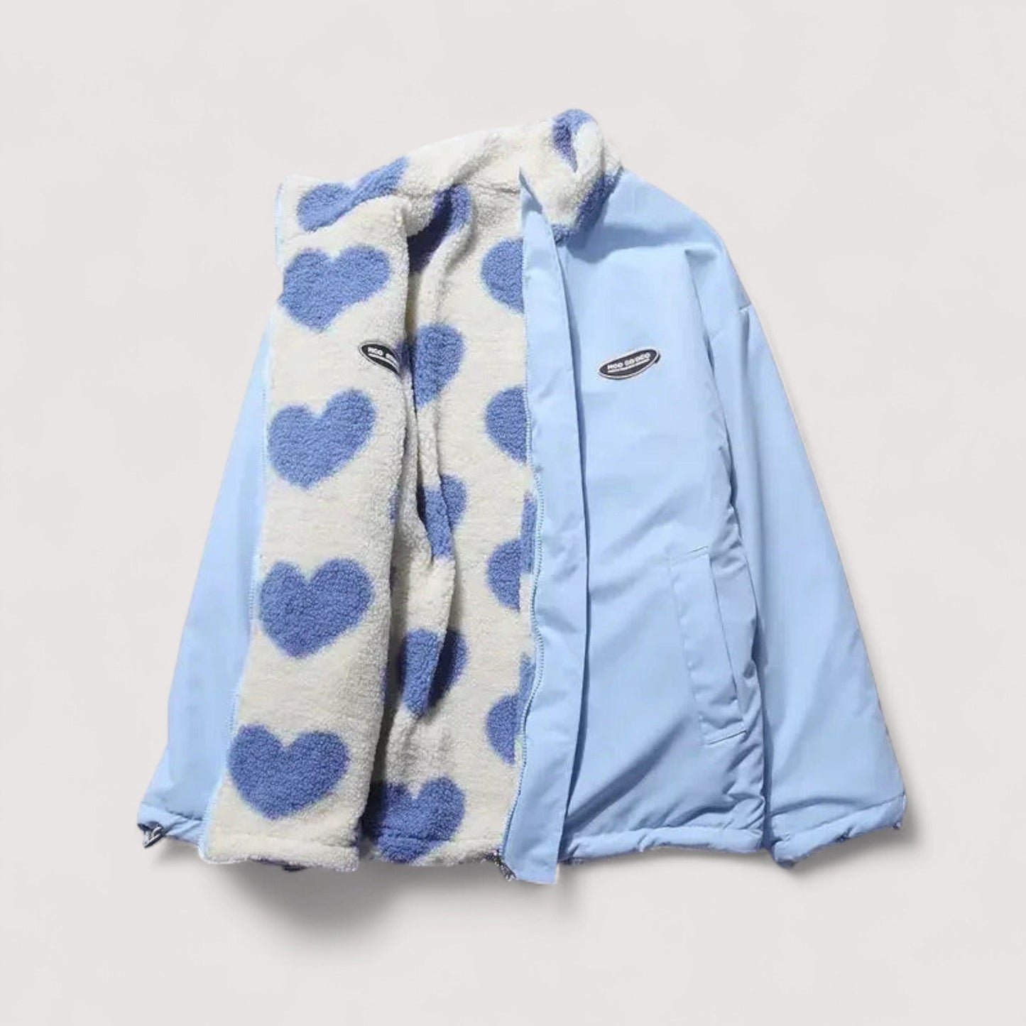 Valeria | Chaqueta Reversible de Corazones