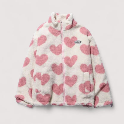 Valeria | Chaqueta Reversible de Corazones