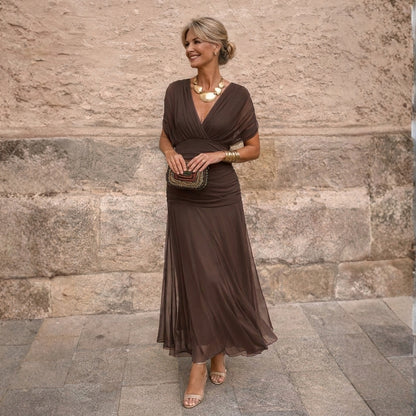Corina - Vestido fluido con escote V