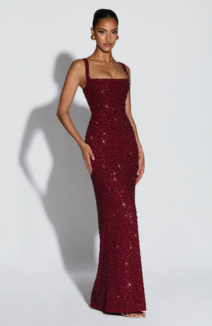 Carlota - Vestido largo de lentejuelas