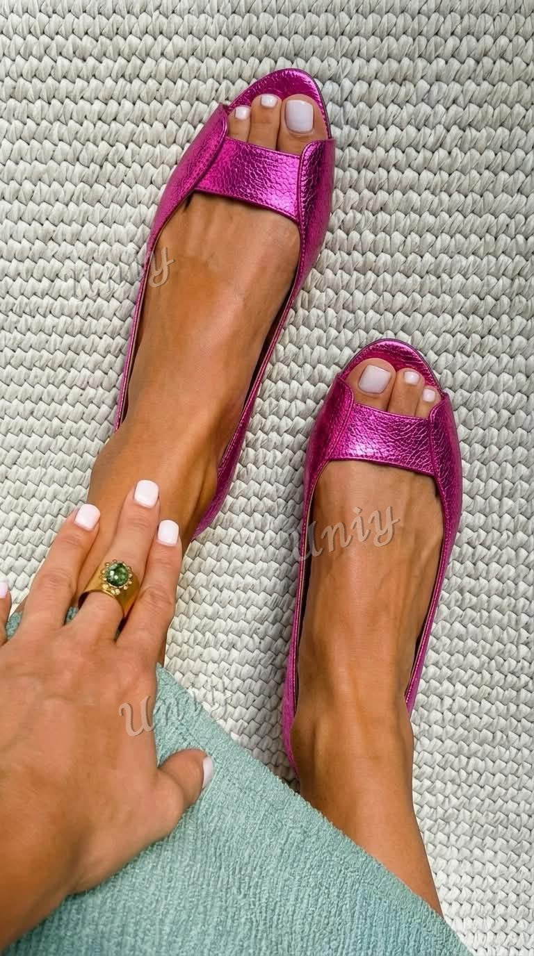 Olivia - Sandalias abiertas doradas