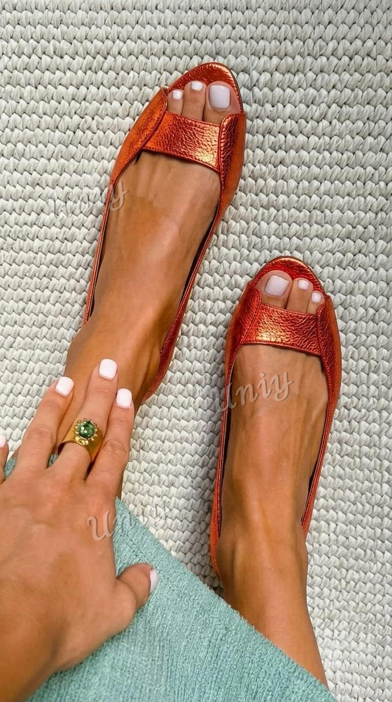 Olivia - Sandalias abiertas doradas